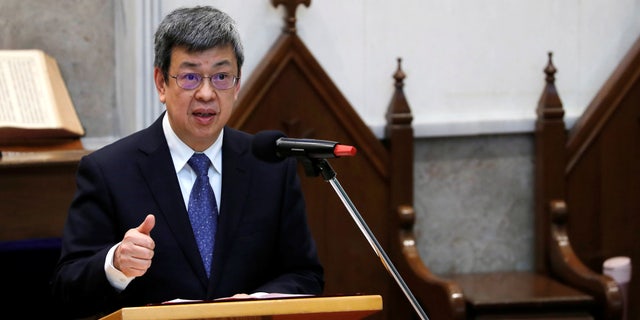 Taiwanese then-Vice President Chen Chien-jen attends an event to campaign for Taiwan to be recognized as a participant in the United Nations and World Health Organization, in Taipei, Taiwan, March 10, 2018.