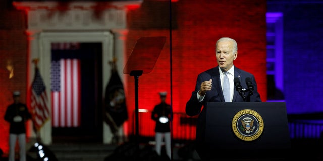 President Biden said Thursday that he does not think all Republicans are "MAGA" Republicans. But, he said, the GOP overall is "dominated, driven and intimidated by Donald Trump and the MAGA Republicans."