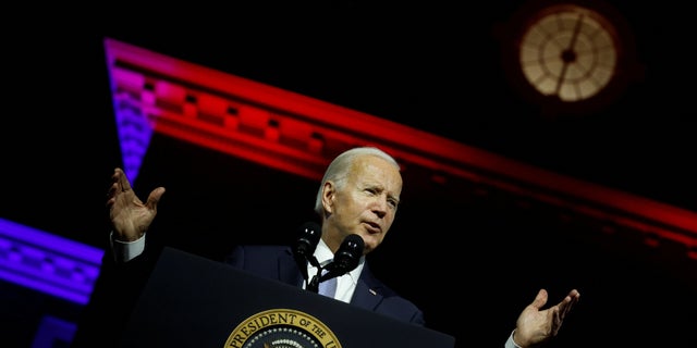 President Biden delivers remarks on what he calls the "continued battle for the Soul of the Nation" in front of Independence Hall at Independence National Historical Park, Philadelphia, U.S., September 1, 2022.
