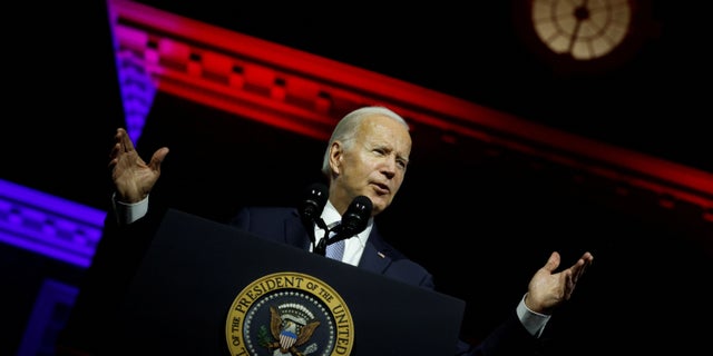 President Biden delivers remarks on what he calls the "continued battle for the Soul of the Nation" in front of Independence Hall at Independence National Historical Park, Philadelphia, U.S., September 1, 2022.