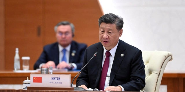 Chinese President Xi Jinping attends the summit of the Shanghai Cooperation Organization (SCO) member countries in Samarkand, Uzbekistan, September 16, 2022. 