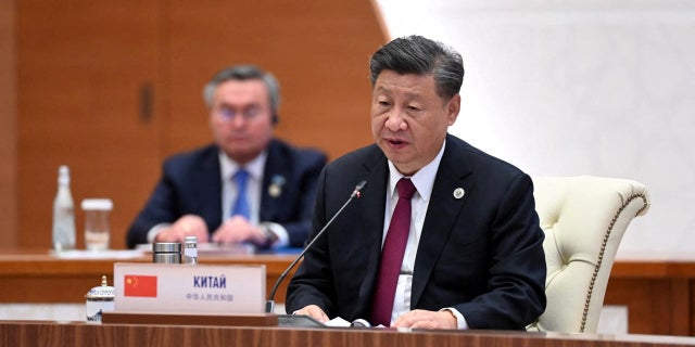 Chinese President Xi Jinping attends a meeting of heads of the Shanghai Cooperation Organization (SCO) member states at a summit in Samarkand, Uzbekistan September 16, 2022.