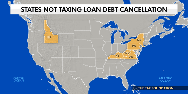 Six states have confirmed they do not plan to tax student loan handout funds. 