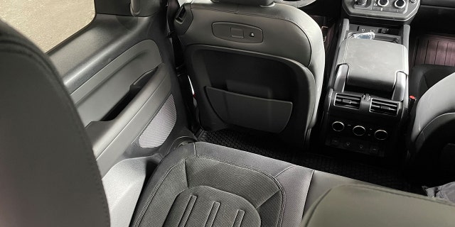 The rear seating area of the Defender 90 is suitable for tall passengers.