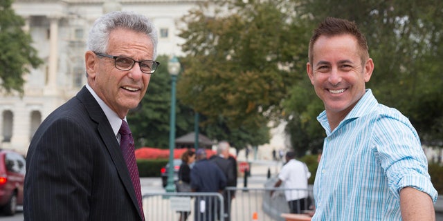 Former U.S. Rep. Alan Lowenthal, D-Calif., and his son, Los Angeles Superior Court Judge Daniel Lowenthal.