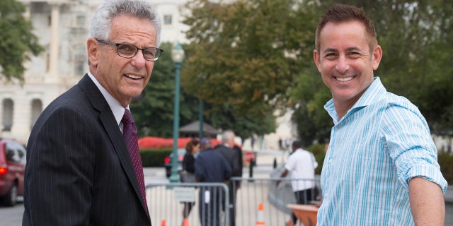 Former U.S. Rep. Alan Lowenthal, D-Calif., and his son, Los Angeles Superior Court Judge Daniel Lowenthal.