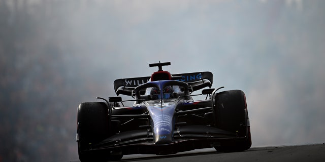 Alex Albon drives the Williams FW44 Mercedes during the F1 Grand Prix of The Netherlands at Circuit Zandvoort on Sept. 4, 2022.