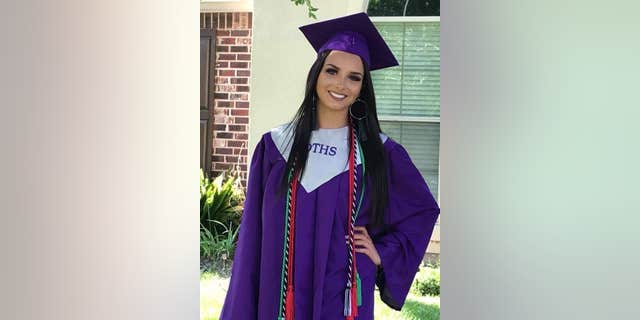 Allison "Allie" Rice at her high school graduation. 