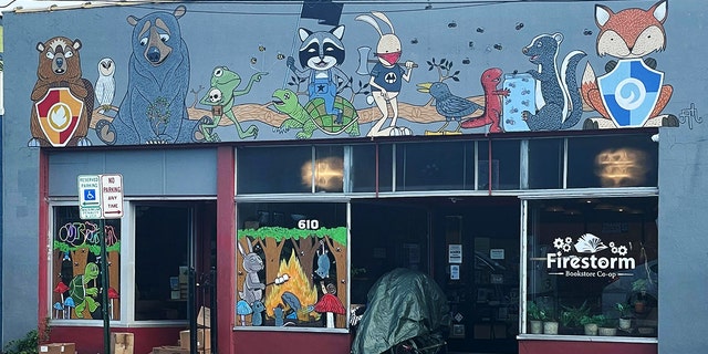 Firestorm bookstore co-op in West Asheville, which has been recognized as a leader in Antifa activities.