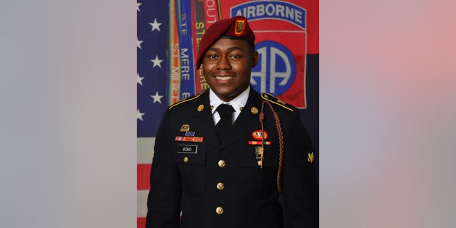 Sgt. Nicholas Bobo, 22, was shot and killed outside his apartment on Tuesday evening in Fayetteville, North Carolina.