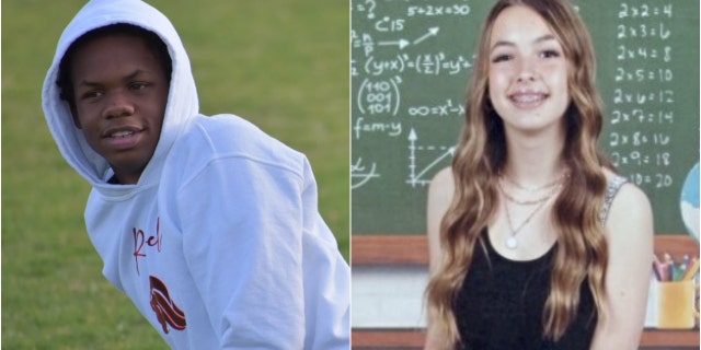 North Carolina double murder victims Devin Clark, 18, and Lyric Woods, 14.