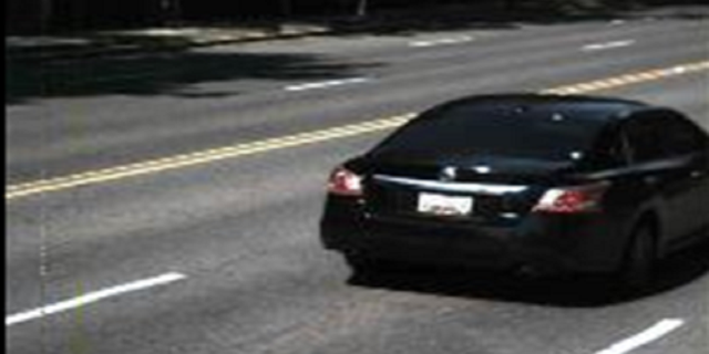 The Black 2013 Nissan Altima being sought in connection with the shooting in Washington, D.C.