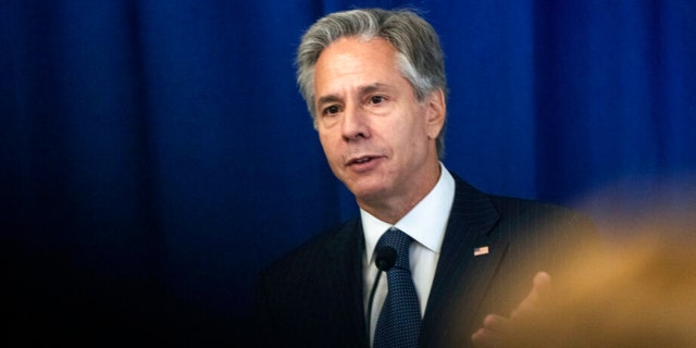 Secretary of State Antony Blinken speaks about the launch initiative to support Afghan women during the 77th session of the United Nations General Assembly in New York, Tuesday, Sept. 20, 2022. 