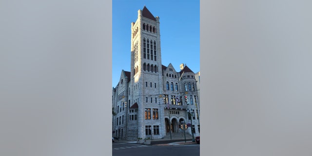 "For right now, I'm just going to stay in Syracuse," Barnes told Fox News Digital. The Syracuse City Hall is pictured here.