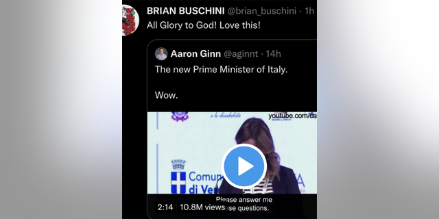 Le tweet original de Brian Buschini.