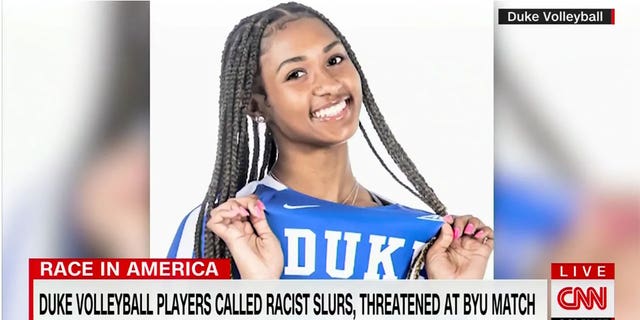 CNN offered plenty of on-air coverage to the racial slur claim made by Duke volleyball player Rachel Richardson.  (CNN)