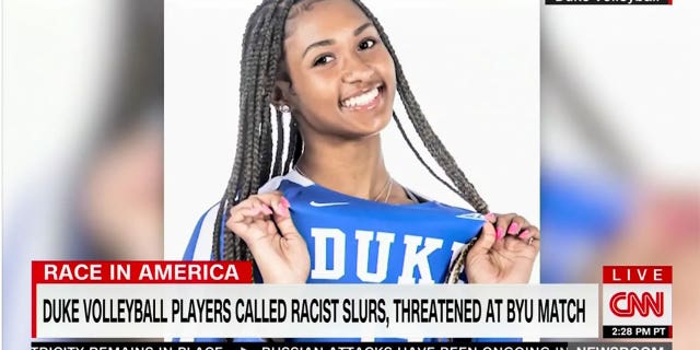 CNN offered plenty of on-air coverage to the racial slur claim made by Duke volleyball player Rachel Richardson.