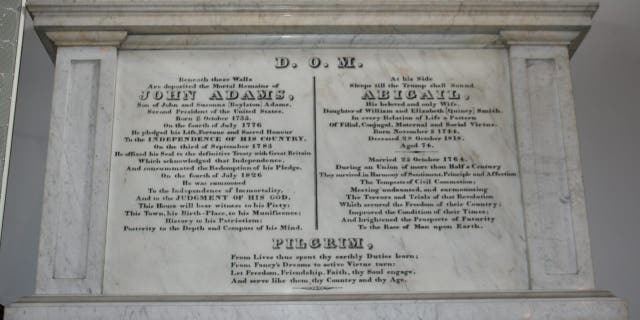 In a tribute to his parents, John and Abigail Adams, President John Quincy Adams wrote that the Treaty of Paris represented for his father the "redemption of his pledge" of American independence.