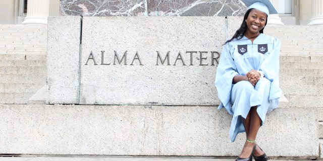 Micah is shown in New York City at Columbia University. After earning her undergrad degree from University of California, Berkeley, she attended Columbia's School of Social Work and earned her master's degree in 2015.