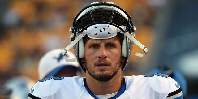 Quarterback Dan Orlovsky of the Detroit Lions during an NFL preseason game against the Pittsburgh Steelers at Heinz Field Aug. 12, 2016, in Pittsburgh.