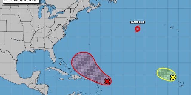 Tropical Storm Danielle in the Atlantic