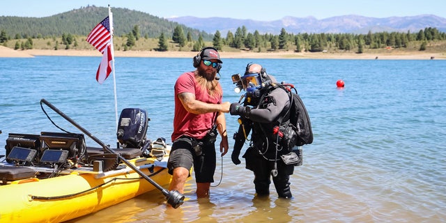 Adventures with Purpose lead investigator Doug Bishop and diver Nick Finn, who found Kiely Rodni's remains in Prosser Reservoir Aug. 21.