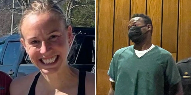 Left: Eliza Fletcher in a photo released by Memphis Police. Right: Cleotha Henderson appears in court for his arraignment Tuesday, Sept. 6, 2022. 