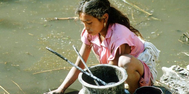 A domestic worker as the focus of the United Nations. 