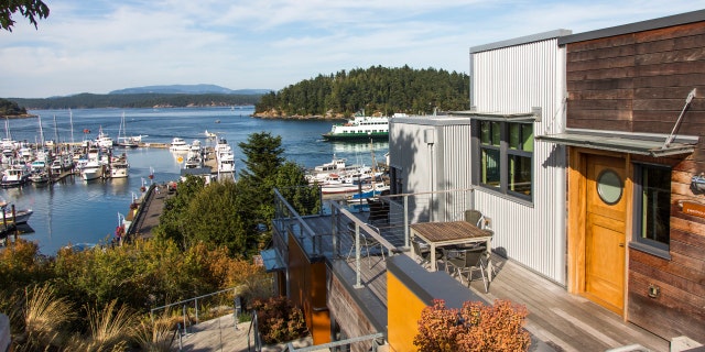 A view of Friday Harbor on San Juan Island in Washington.