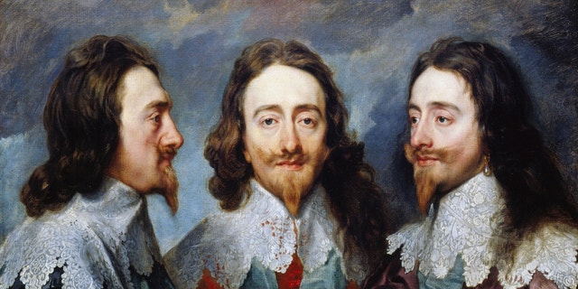 Sir Anthony Van Dyck, Triptych portrait of King Charles I of England.