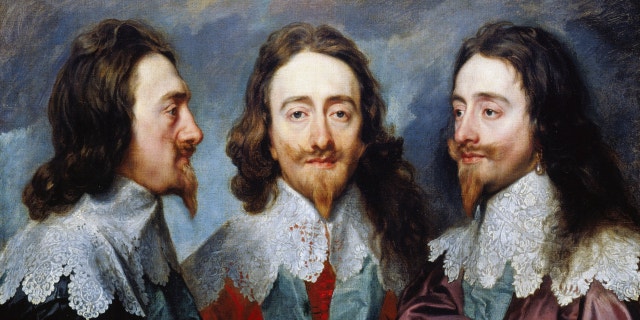 Sir Anthony Van Dyck, Triptych portrait of King Charles I of England.