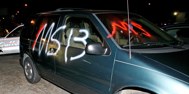 MS-13 graffitti