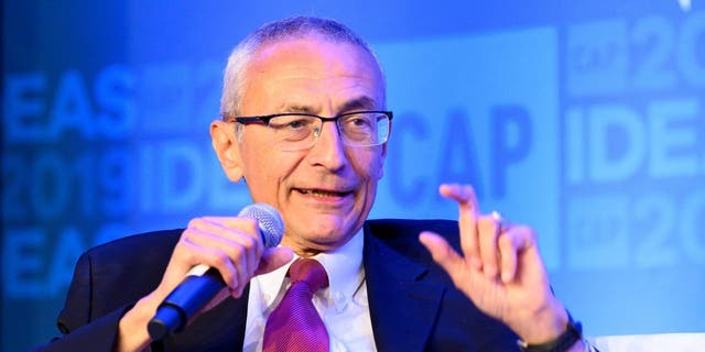 John Podesta, founder and director of the Center for American Progress, speaks at the center's Ideas Conference on May 22, 2019.