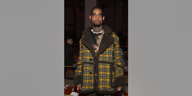 PnB Rock attends the R13 front row during New York Fashion Week: The Shows on February 08, 2020 in New York City.