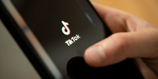 Man opens the TikTok app on his phone