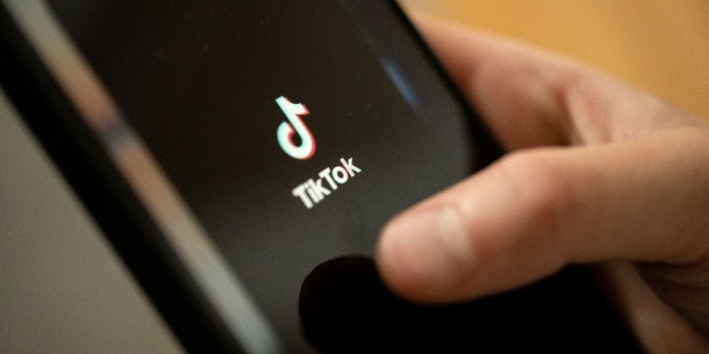 Man opens the TikTok app on his phone