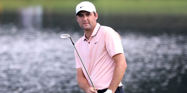 Scottie Scheffler during the second round of the 2022 PGA Tour Championship Aug. 26, 2022, at East Lake Golf Club in Atlanta.  