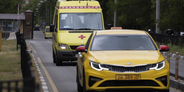 A view of Central Clinical Hospital where the chairman of Russian energy giant Lukoil, Ravil Maganov, was being treated for an illness and died of his injuries after he fell out of a window of the sixth floor in Moscow, Russia on Sept. 1, 2022.