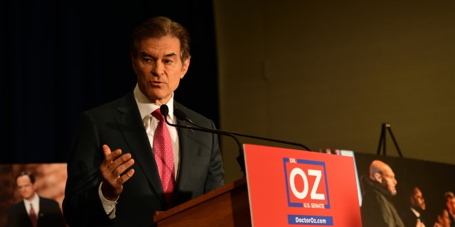 PHILADELPHIA: Republican U.S. Senate candidate Dr. Mehmet Oz holds a press conference with U.S. Sen. Pat Toomey (R-PA).