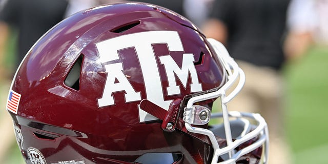 A photo of a Texas A&M helmet