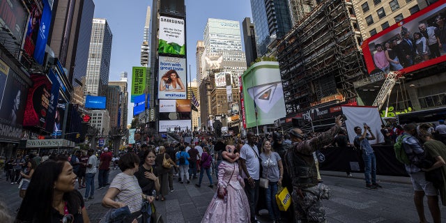 A general view of the Times Square in New York City, United States on September 16, 2022. 