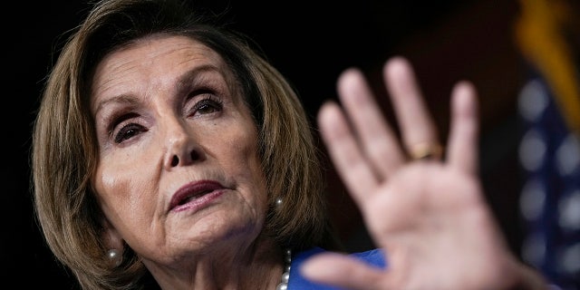 House Speaker Nancy Pelosi (D-California) speaks during the weekly press conference on Capitol Hill in Washington, DC, Sept. 22, 2022.