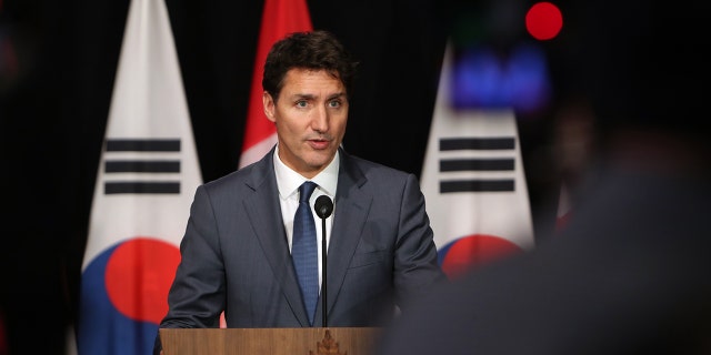 Justin Trudeau, Prime Minister of Canada, speaks at a news conference in Ottawa, Ontario, Canada, September 23, 2022. 