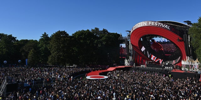 The Jonas Brothers perform during the Global Citizen Festival at Central Park in New York on Sept. 24, 2022.