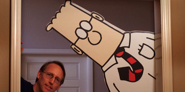 Scott Adams, pencipta "DILBERT" komik strip, kata komik tentang budaya kantor telah dihapus dari 77 pasar minggu ini.  