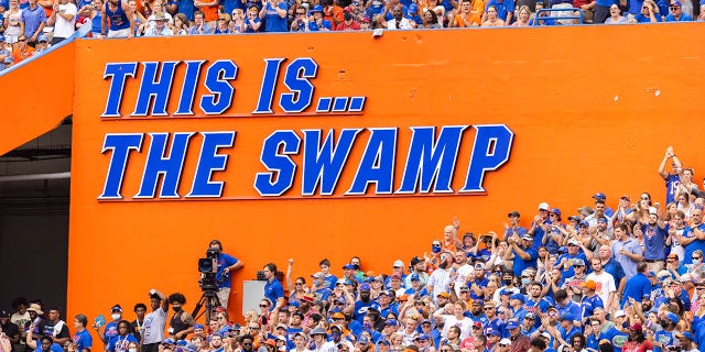 A general view during the second quarter of a game between the Florida Gators and the Alabama Crimson Tide at Ben Hill Griffin Stadium Sept. 18, 2021 in Gainesville, Fla.