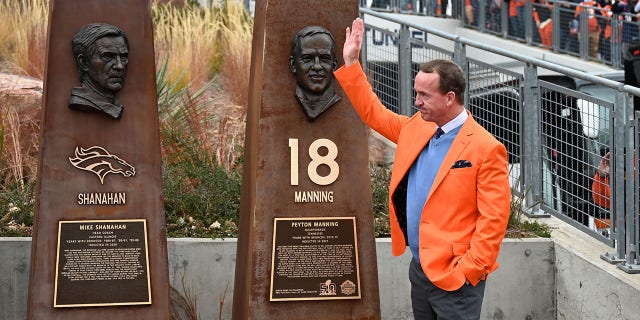 Peyton Manning was inducted into the Broncos Ring of Fame on October 31, 2021 in Denver.