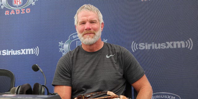 Former NFL player Brett Favre attends day 3 of SiriusXM At Super Bowl LVI on February 11, 2022, in Los Angeles, California. 