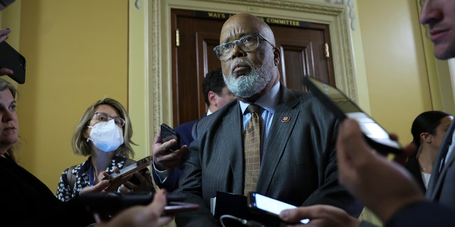 WASHINGTON, DC - SEPTEMBER 13: U.S. Rep. Bennie Thompson (D-MS), Chair of the House Select Committee to Investigate the January 6th Attack on the U.S. Capitol, speaks to reporters after a closed door meeting with committee members at the U.S. Capitol September 13, 2022 in Washington, DC. House Select Committee to Investigate the January 6th Attack on the U.S. Capitol met behind closed doors on Tuesday to discuss next steps in their investigation. 