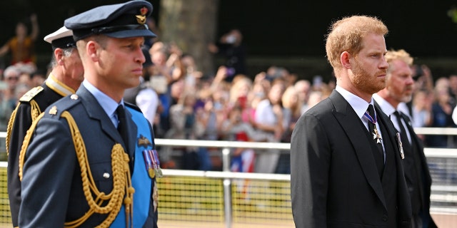 Prince Harry and Prince William are set to stand vigil Saturday evening.